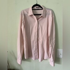 Theory Classic Light Pink Button-Up Shirt